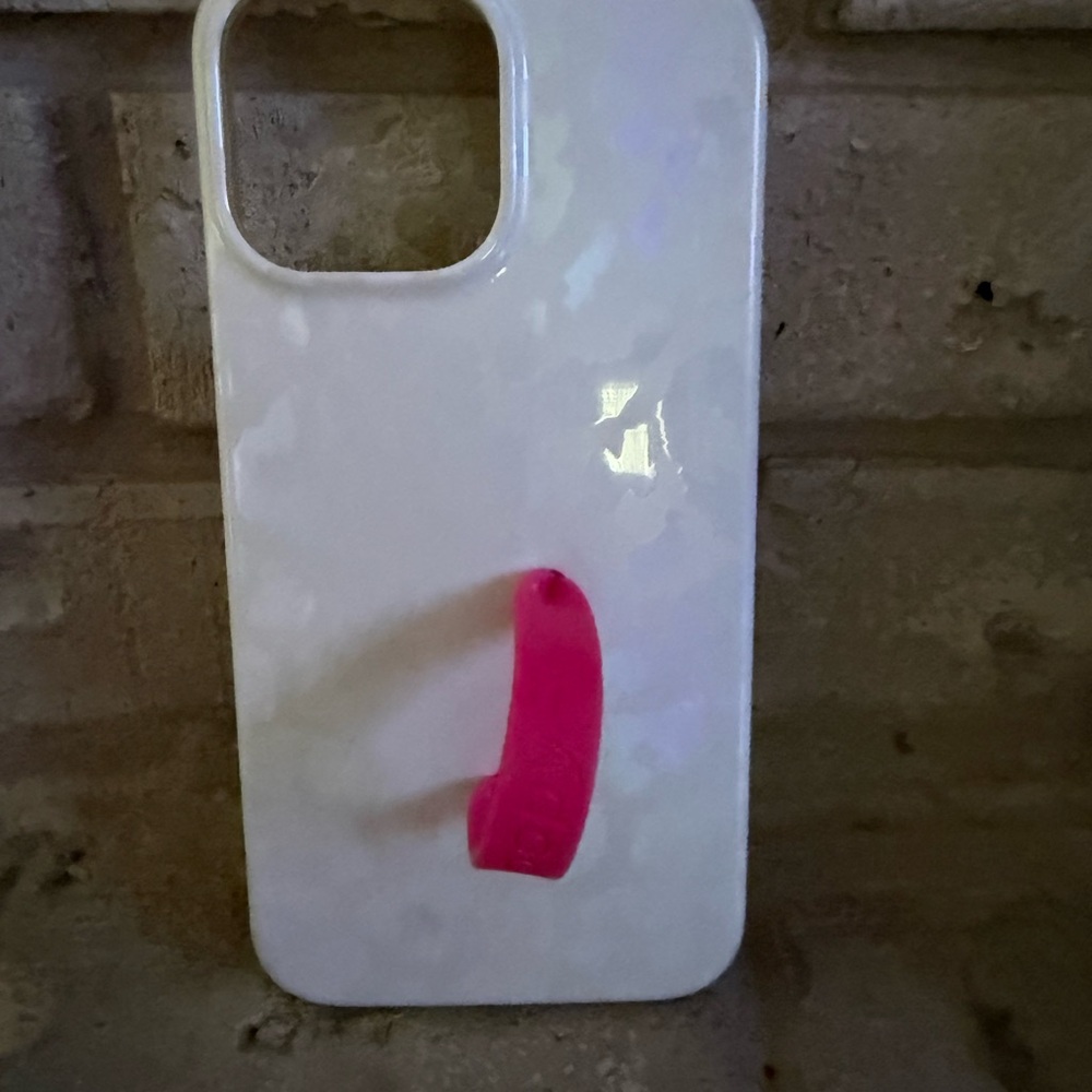 Loopy - 13 Pro Max - Opal Leopard Phone Cover with Hot Pink Loop - No Bag